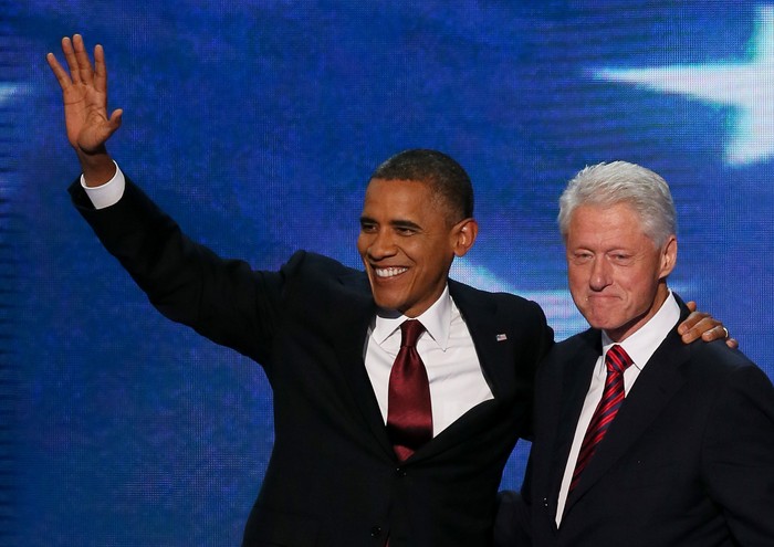 Tổng thống Obama và cựu Tổng thống Bill Clinton.